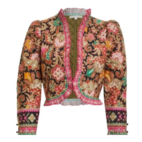 NWT LOVE THE LABEL ADRIENNE JACKET -
CASABLANCA BLACK PRINT Small - Picture 11 of 15